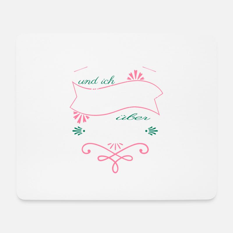 bullterrier geburtstagsgeschenkidee statement - Mousepad (Querformat) - Weiß