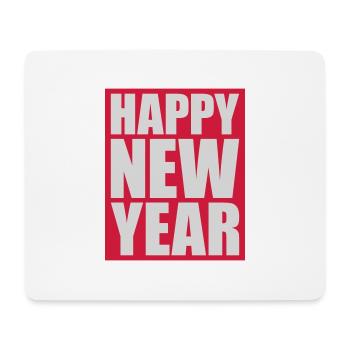 Citation Bonne année - Tapis de souris (format paysage) - blanc - Devant