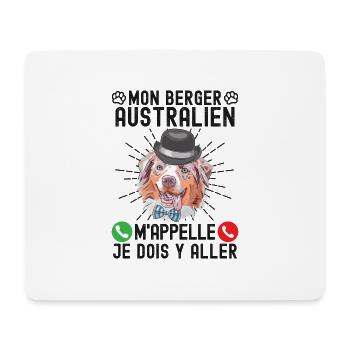 berger australien 2 - Tapis de souris (format paysage) - blanc - Devant