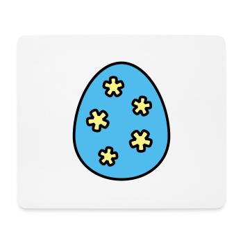 Osterei farbenfroh - Mousepad (Querformat) - Weiß - Vorne
