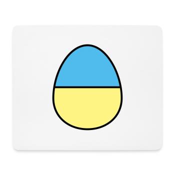 Osterei farbig - Mousepad (Querformat) - Weiß - Vorne