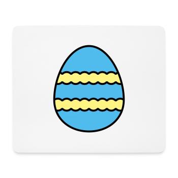 Osterei farbenfroh - Mousepad (Querformat) - Weiß - Vorne