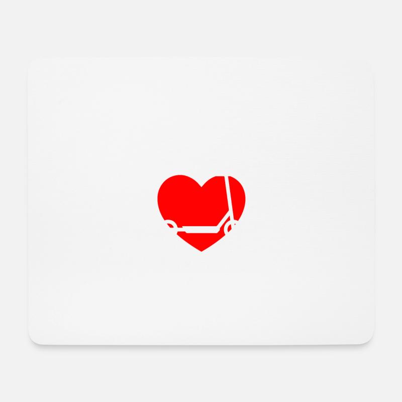 E-Scooter E-Roller Scooter - Mousepad (Querformat) - Weiß