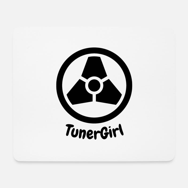TunerGirl - Mouse Pad (horizontal) - white