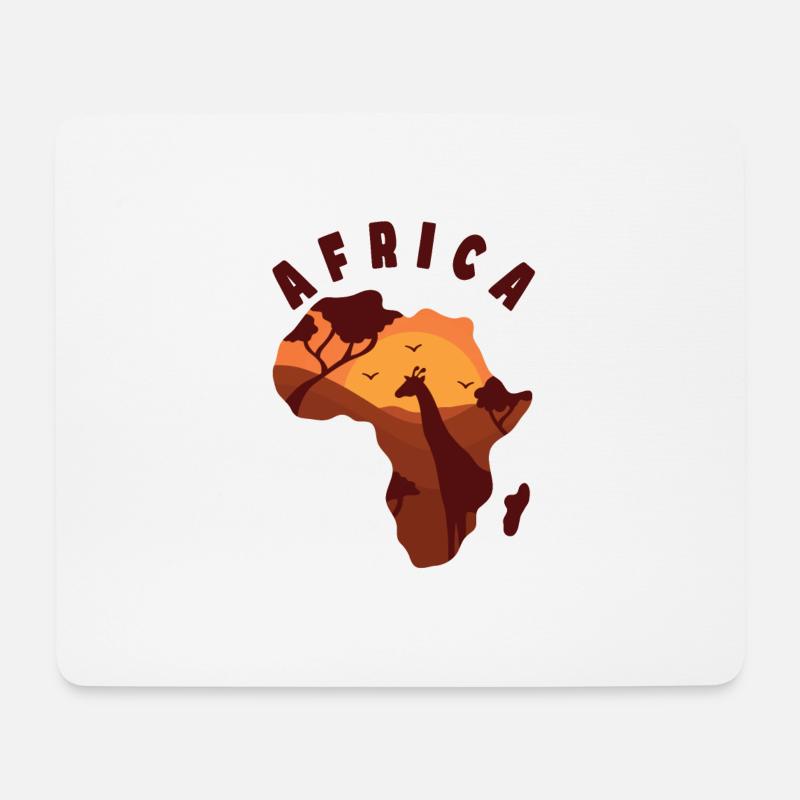 Africa Sundown Wildnis Sahara Wüste - Mousepad (Querformat) - Weiß