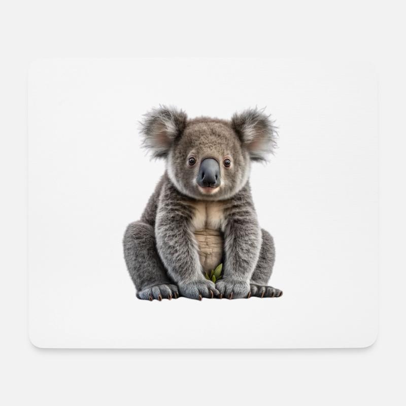 Super süßer Koala Bär - Mousepad (Querformat) - Weiß