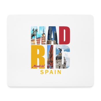 Madrid Spain - Tapis de souris (format paysage) - blanc - Devant