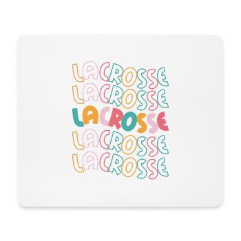 Lacrosse Sport Sportart Ball I Geschenk - Mousepad (Querformat) - Weiß - Vorne