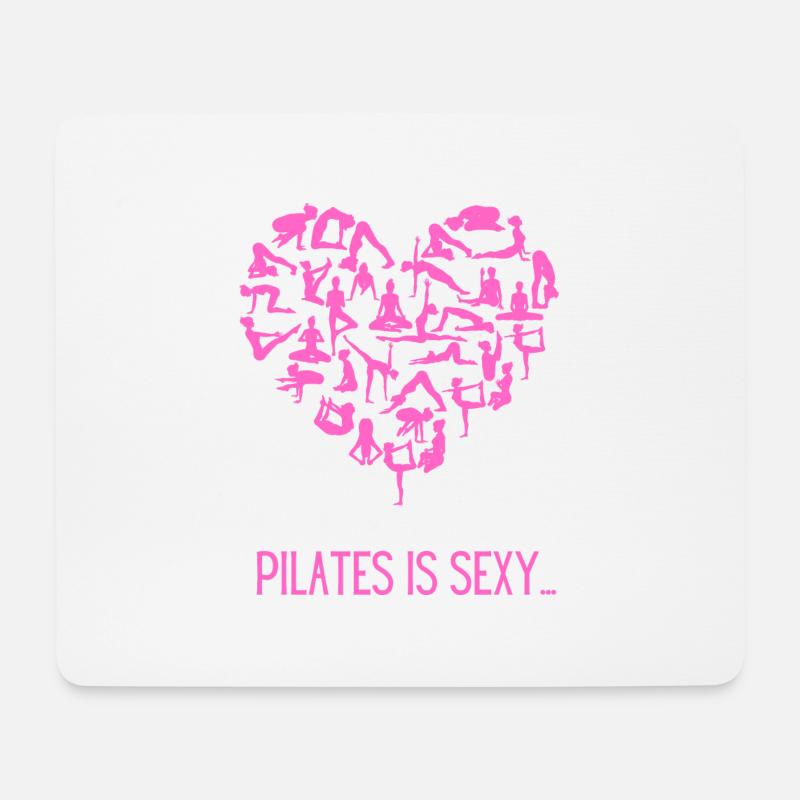 PILATES IST SEXY - Mousepad (Querformat) - Weiß