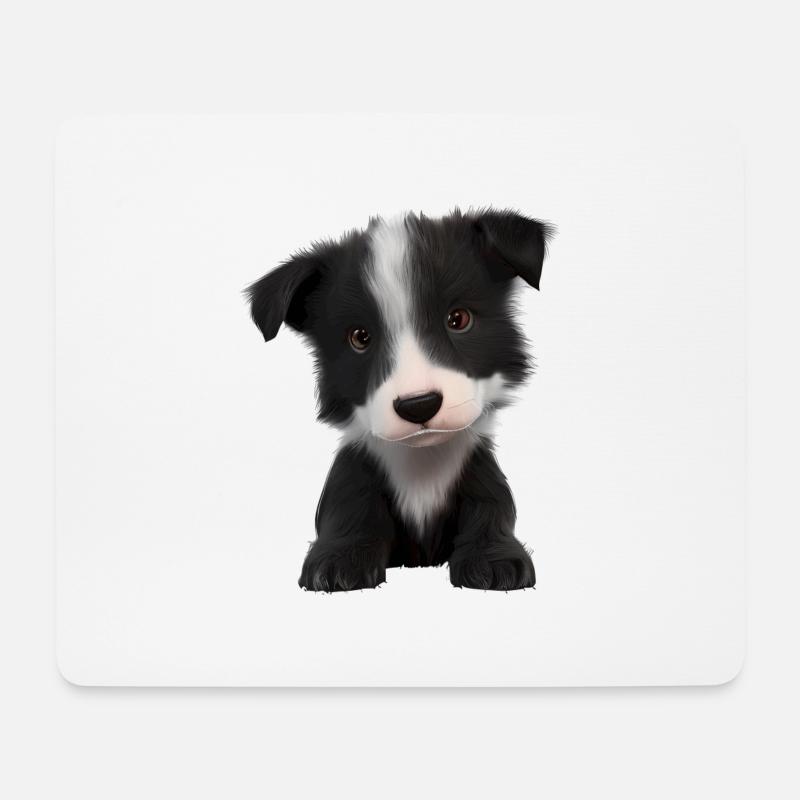Hundehalter Border Collie Hunde Hundeliebhaber - Mousepad (Querformat) - Weiß