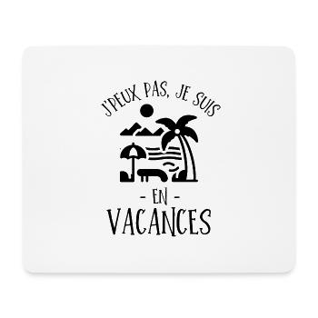C est l été ce sont les vacances - Tapis de souris (format paysage) - blanc - Devant