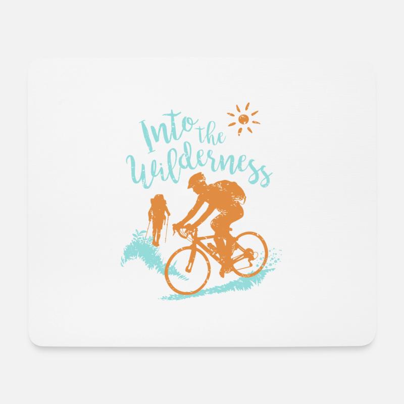 Fahrrad - Mousepad (Querformat) - Weiß