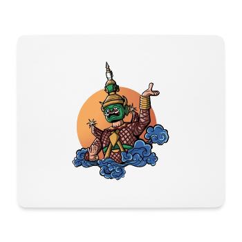 Cambodge guerrier Khmer épée drapeau I cadeau - Tapis de souris (format paysage) - blanc - Devant