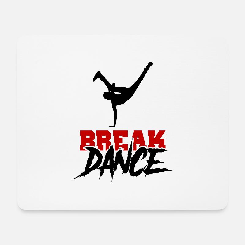 Break Dance 01 - Mouse Pad (horizontal) - white
