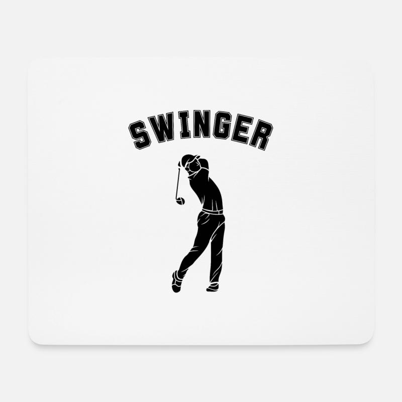 Funny Swinger Golfer Jokes - Mouse Pad (horizontal) - white