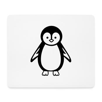Pinguin - Mousepad (Querformat) - Weiß - Vorne