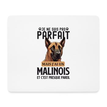 Berger belge malinois chien de race - Tapis de souris (format paysage) - blanc - Devant