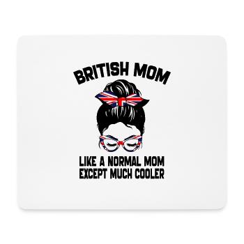 British Mom Like A Normal Mom Mother's Day 2024 - Tapis de souris (format paysage) - blanc - Devant