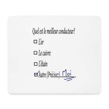 meilleur conducteur - Tapis de souris (format paysage) - blanc - Devant