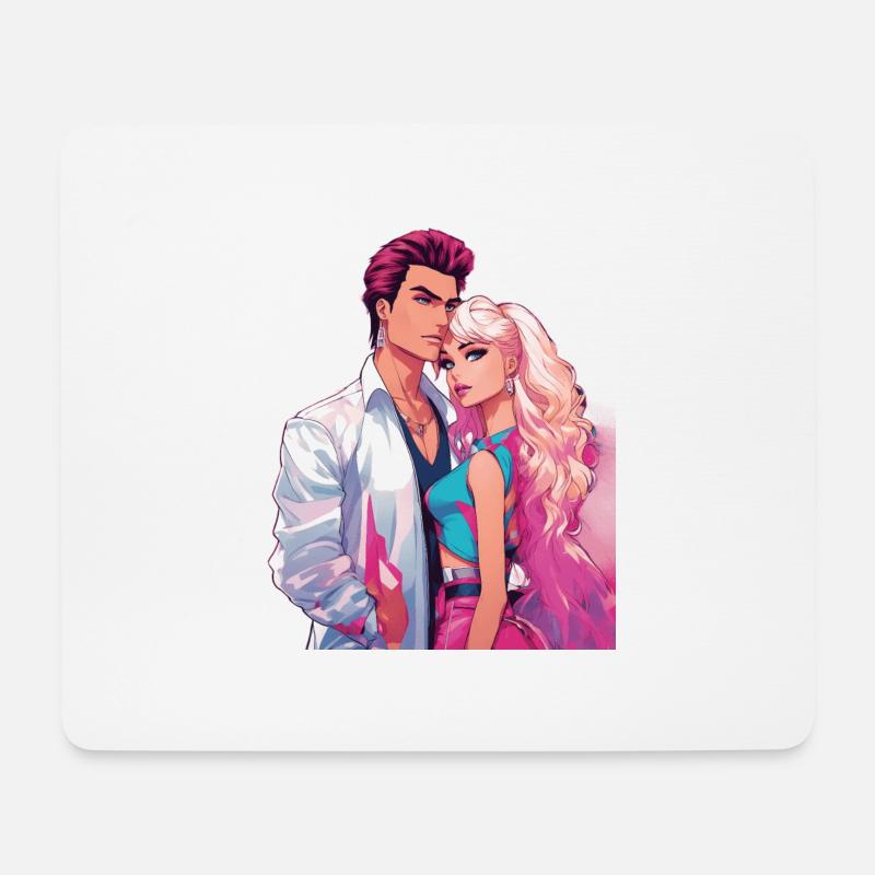 80s Outfits - Mouse Pad (horizontal) - white