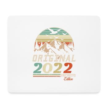 2022 vintage anniversaire rétro vintage cadeau - Tapis de souris (format paysage) - blanc - Devant