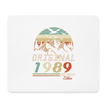 1989 vintage anniversaire rétro vintage cadeau - Tapis de souris (format paysage) - blanc - Devant