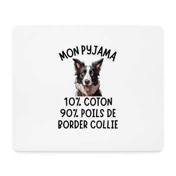 Propriétaire de chien border collie 1 - Tapis de souris (format paysage) - blanc - Devant