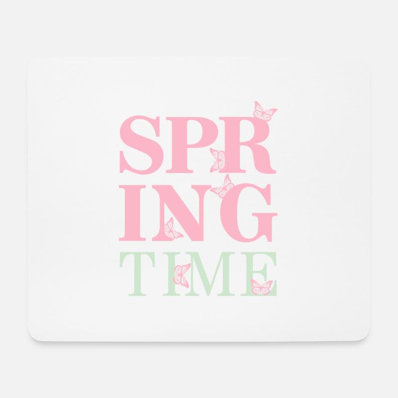 SpringTime - Endlich Frühling! - Mousepad (Querformat) - Weiß