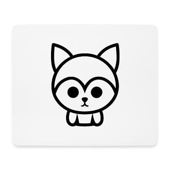 Fuchs - Mousepad (Querformat) - Weiß - Vorne