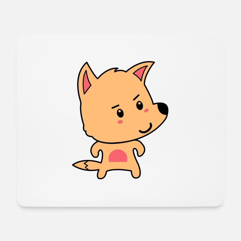 fuchs comic - Mousepad (Querformat) - Weiß