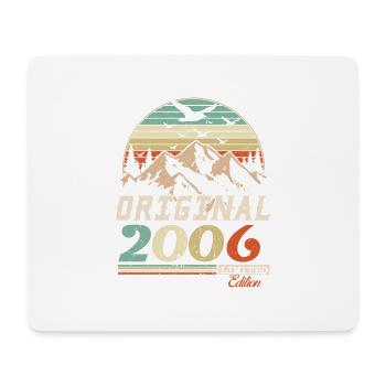2006 vintage anniversaire rétro vintage cadeau - Tapis de souris (format paysage) - blanc - Devant