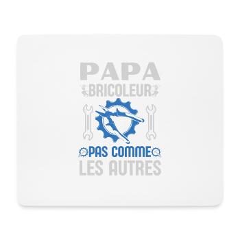 Papa bricoleur pas comme les autres 1 - Tapis de souris (format paysage) - blanc - Devant