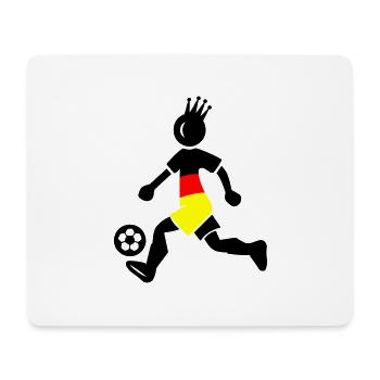 Fussballer Deutschland Meister Krone - Mousepad (Querformat) - Weiß - Vorne