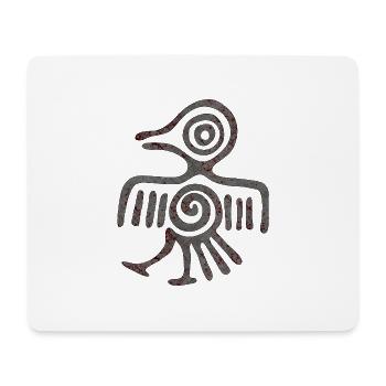 Maya Mexique Aztèque Mexicain Tribar Crâne Indien Inca - Tapis de souris (format paysage) - blanc - Devant