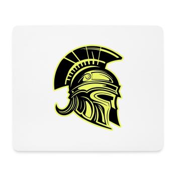 Spartan Head Warrior Sparta Helmet - Mouse Pad (horizontal) - white - Front