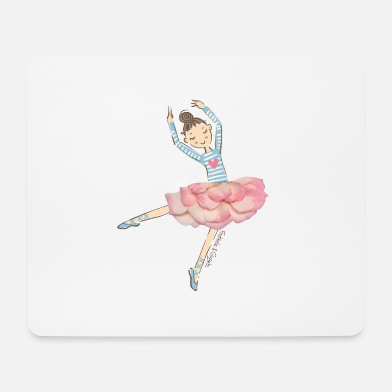 Prima Ballerina - Mousepad (Querformat) - Weiß