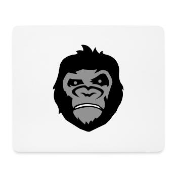 Visage de gorille - Tapis de souris (format paysage) - blanc - Devant