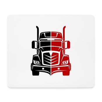 Trucker Truck Driver Icon - Mouse Pad (horizontal) - white - Front