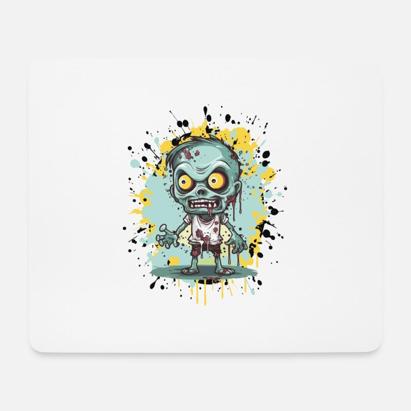 Zombie Comic - Mousepad (Querformat) - Weiß
