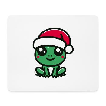 Christmas Frog - Mouse Pad (horizontal) - white - Front