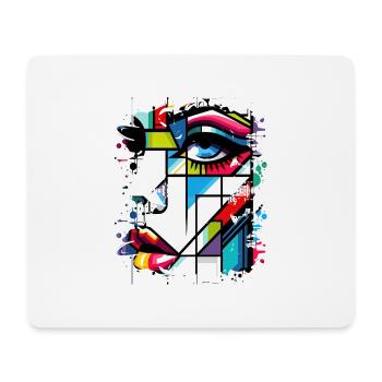 Frauen Girl Power Design Kunst Weiblicher Feminismus Symbol - Mousepad (Querformat) - Weiß - Vorne