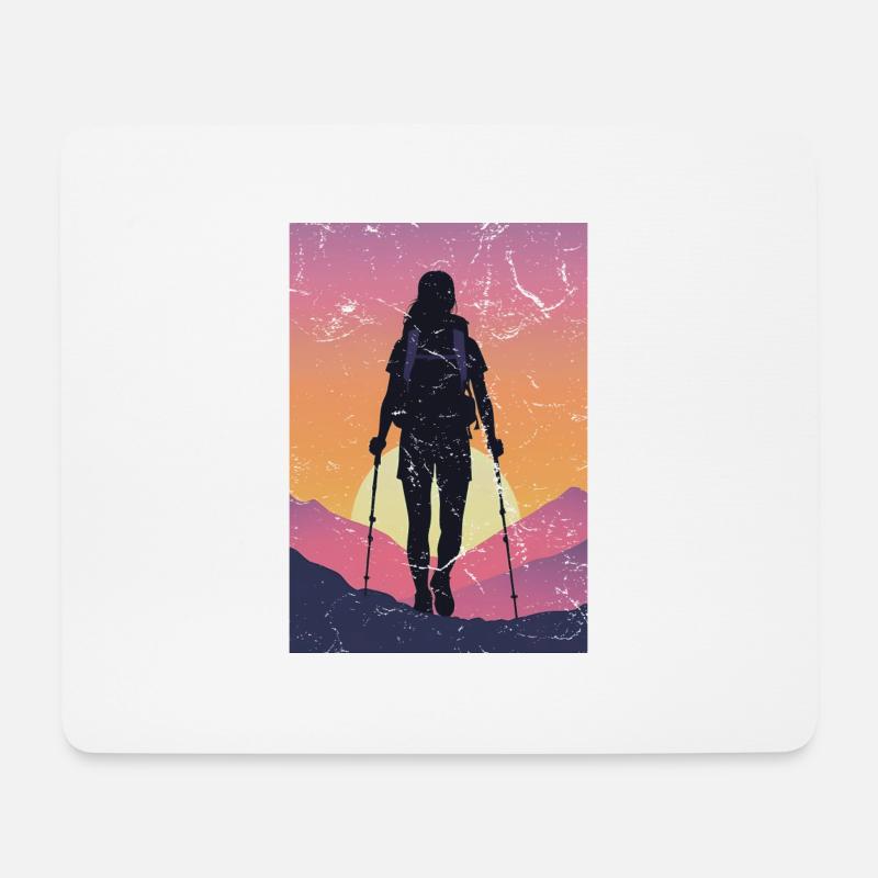 Wanderer Wanderer - Mousepad (Querformat) - Weiß