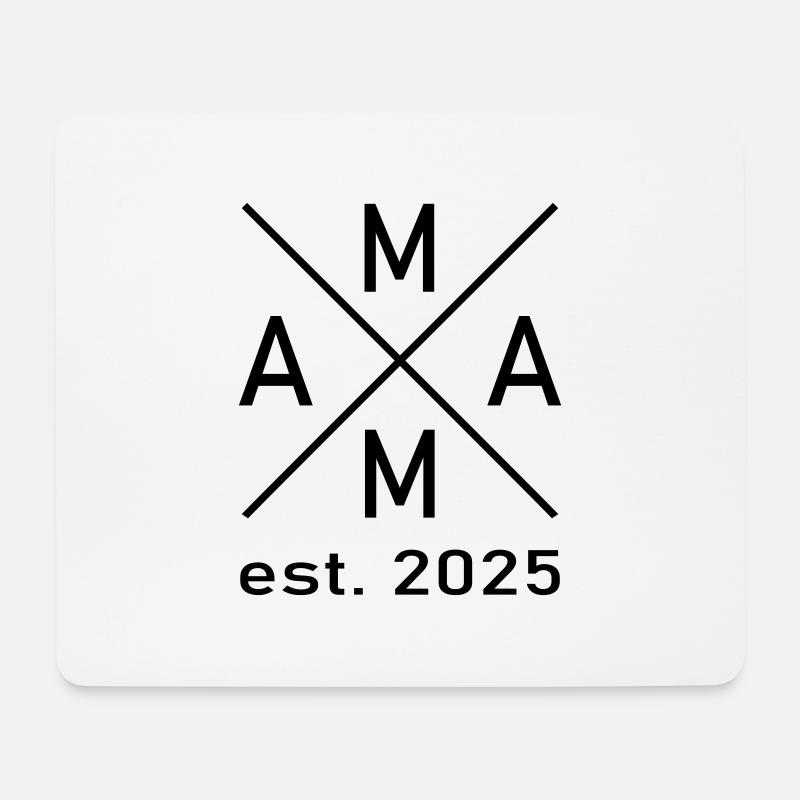 Mama 2025 - Mousepad (Querformat) - Weiß