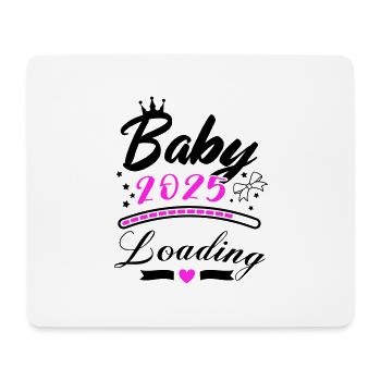 baby 2025 loading - Mousepad (Querformat) - Weiß - Vorne