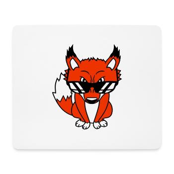 Renard Lunettes de soleil Cool Peeps High Evil Eye Fun - Tapis de souris (format paysage) - blanc - Devant