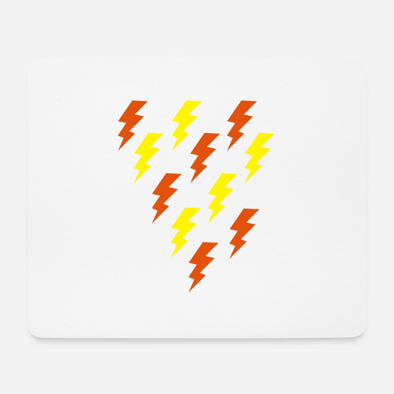 blitz - Mousepad (Querformat) - Weiß