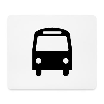 Bus,Omnibus,Schulbus,Kfz - Mousepad (Querformat) - Weiß - Vorne
