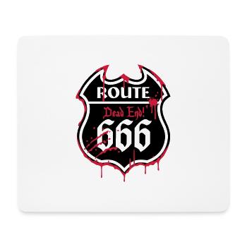 Route 666 - Bloody Style_2c - Mouse Pad (horizontal) - white - Front