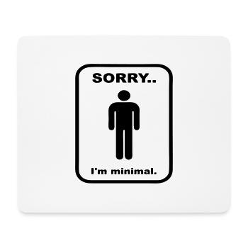Minimal - Mousepad (Querformat) - Weiß - Vorne