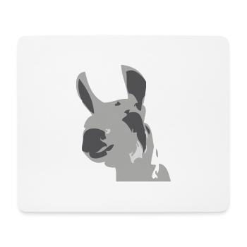 lama - Mousepad (Querformat) - Weiß - Vorne